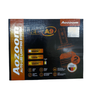 Luces LED Aozoom Caja Negra - Luz Blanca con Amarilla